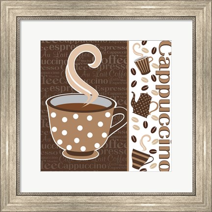 Framed Cafe Au Lait Cocoa Latte IV Print