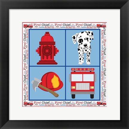 Framed Fire Emergency VII Print