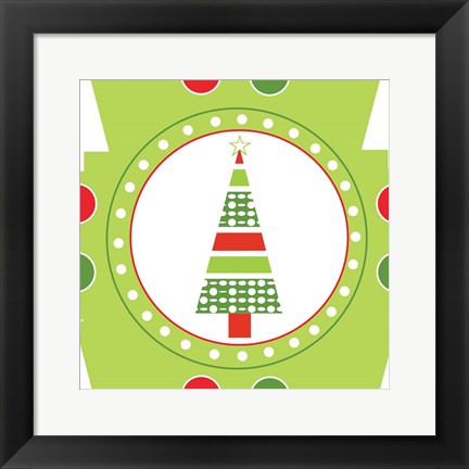 Framed Joyous Holiday III Print