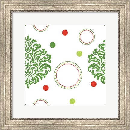 Framed Joyous Holiday IX Print