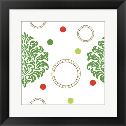 Framed Joyous Holiday IX Print