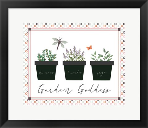 Framed Garden II Print