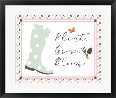 Framed Garden III Print