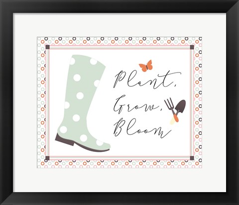 Framed Garden III Print