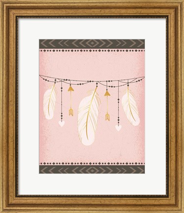 Framed Feathers Print