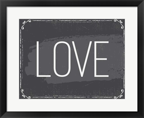 Framed Love Print