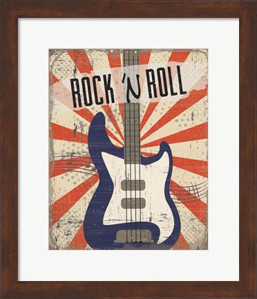 Framed Rock &#39;n Roll Print