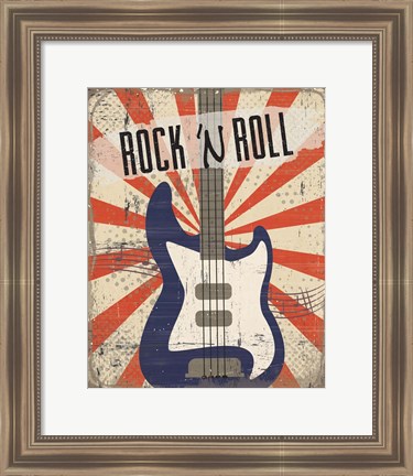 Framed Rock &#39;n Roll Print