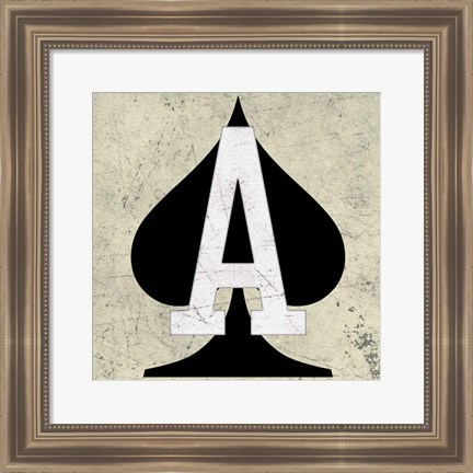 Framed Ace of Spades Print