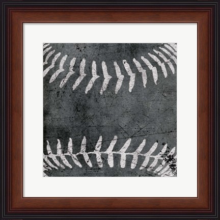 Framed Baseball Print