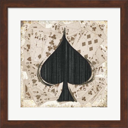 Framed Spades Print