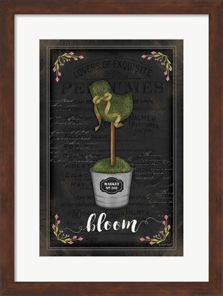 Framed Topiary Chick Print