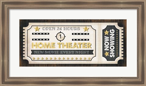 Framed Movie Ticket II Print