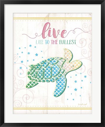 Framed Sea Turtle Print