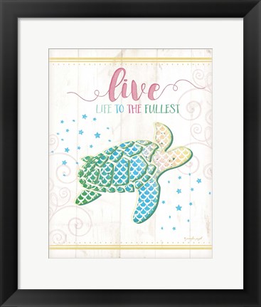 Framed Sea Turtle Print