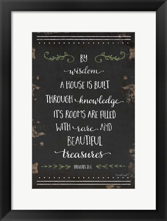 Framed By Wisdom Print