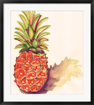 Framed Orange Pineapple Print