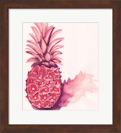 Framed Red Pineapple Print