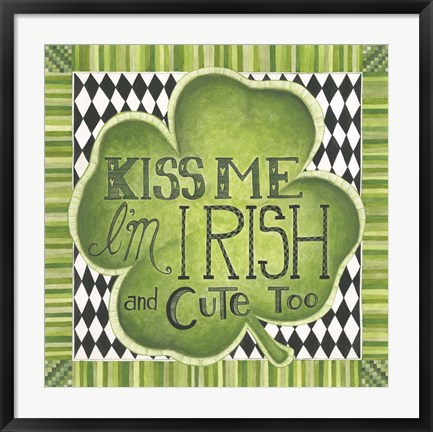 Framed Kiss Me Print