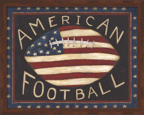 Framed American Football Print