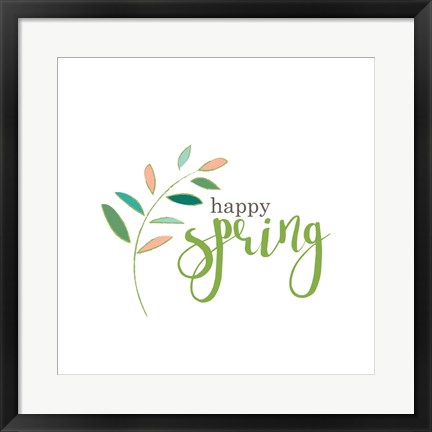 Framed Happy Spring Print
