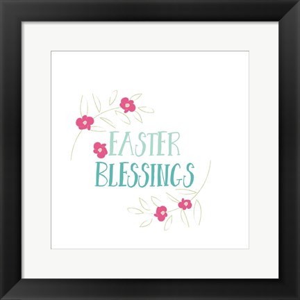 Framed Easter Blessings Print