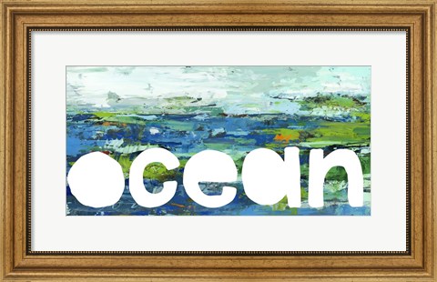 Framed Ocean Sign Print