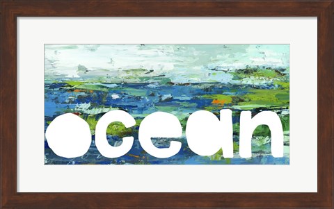 Framed Ocean Sign Print