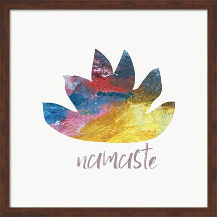 Framed Namaste Lotus Print