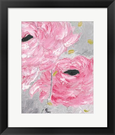 Framed Bold Rose Blooms Print