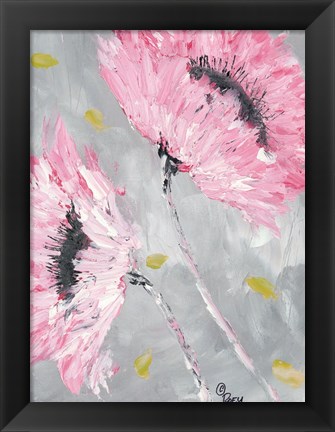 Framed Bold Pink Blooms Print