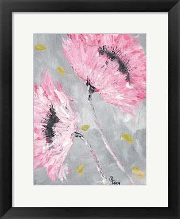 Framed Bold Pink Blooms Print