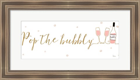 Framed Underlined Bubbly III Print