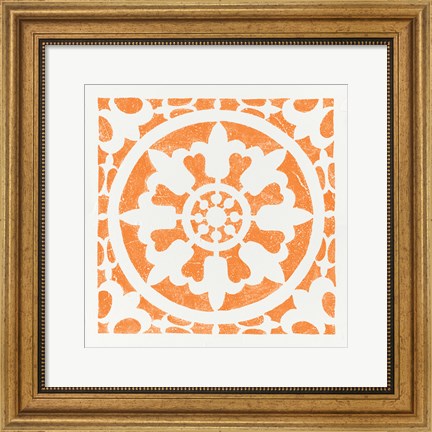 Framed Hacienda Tile II Print