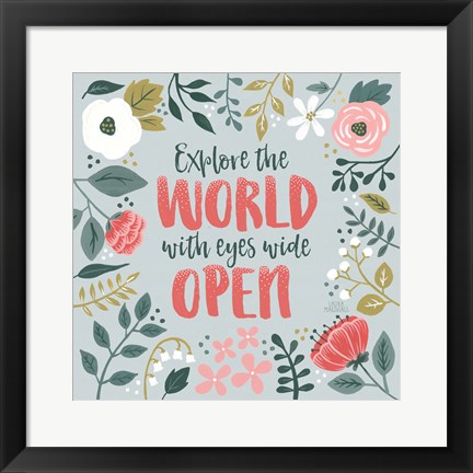 Framed Wildflower Daydreams II Print