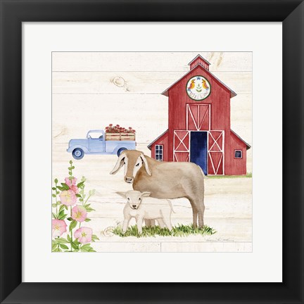 Framed Life on the Farm IV Print