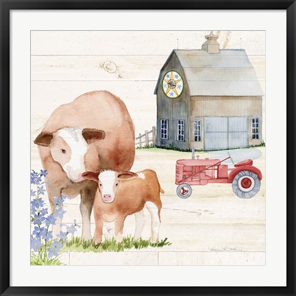 Framed Life on the Farm I Print