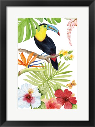 Framed Treasures of the Tropics I Print