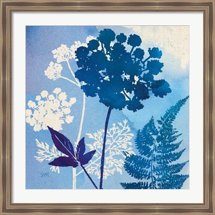 Framed Blue Sky Garden IV Print