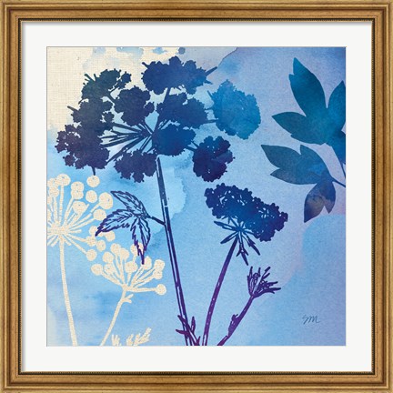 Framed Blue Sky Garden III Print