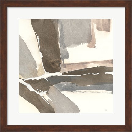 Framed White and Placid II Print