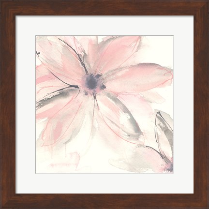 Framed Blush Clematis II Print