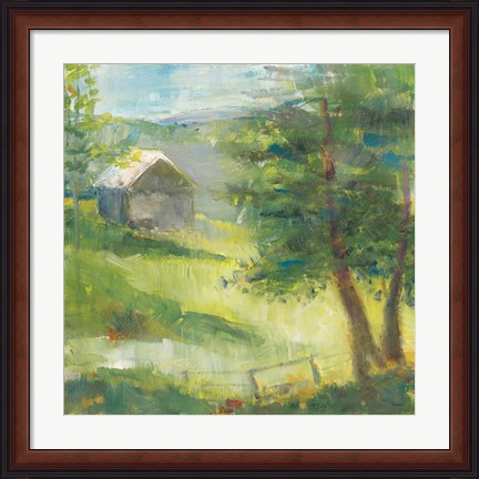 Framed Gray Barn Print