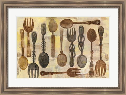 Framed Spoons and Forks Print