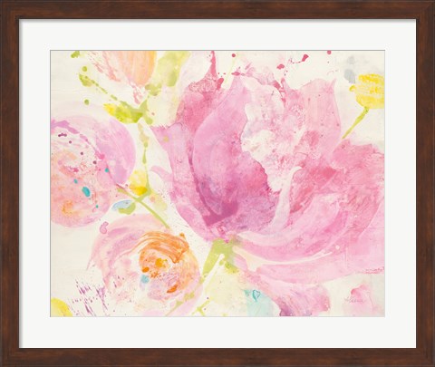 Framed Spring Abstracts Florals II Print