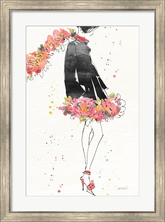 Framed Floral Fashion IV v2 Print