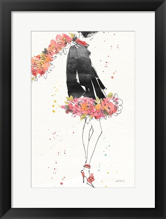 Framed Floral Fashion IV v2 Print