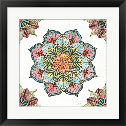 Framed Mandala Morning V Print