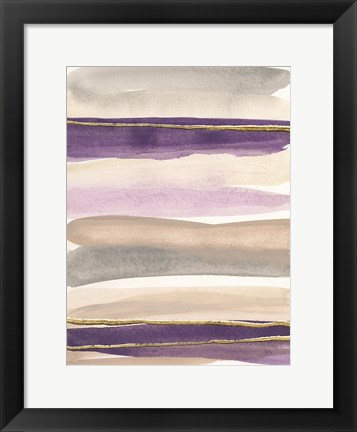 Framed Gilded Amethyst I Crop Print