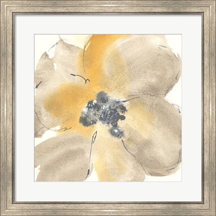 Framed Flower Tones I Print